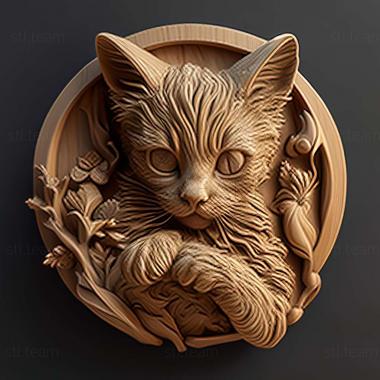 3D model kitty (STL)